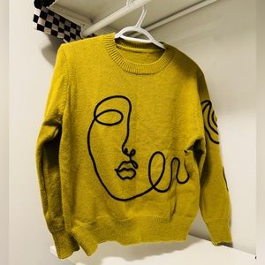 Fashion Sweater with Wool-mix material - one size